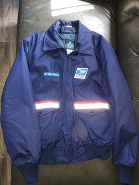 United States Postal Service Letter Carrier Bomber Jacket Coat Large
